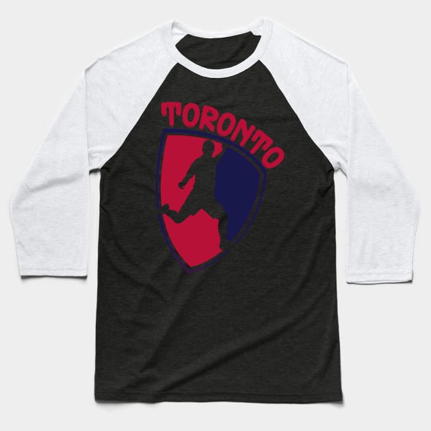 Toronto Soccer Baseball T-Shirt by JayD World